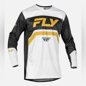 New Fly Rayce Jersey 2025 White/Black/Gold Size: Youth XL